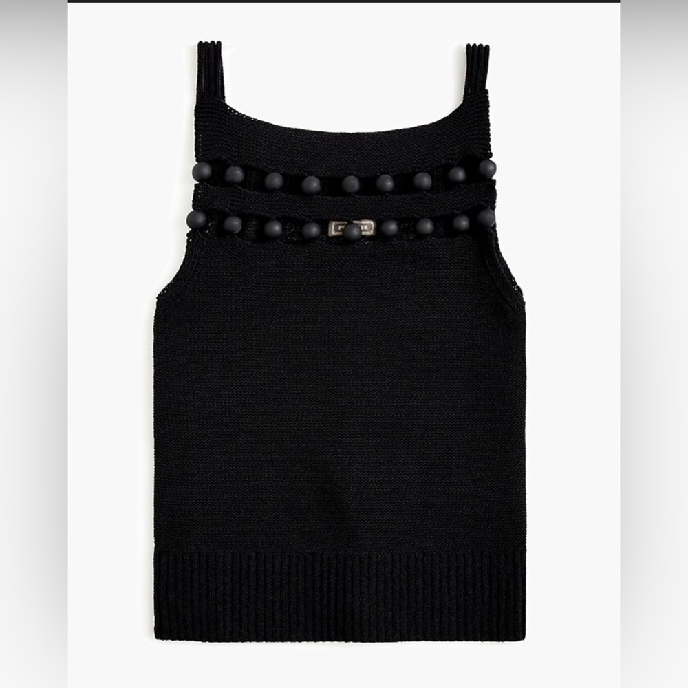 J. Crew Navy Point Sur knit tank top Small NWT